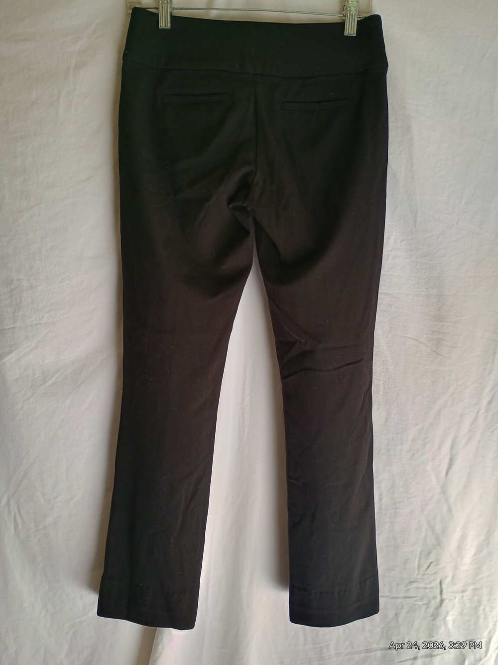 Women's Black Slim Stretch Dress Pants - Picture 2 of 4